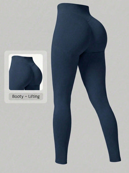 Seamless High Waist Booty Lifting Leggings - Booty Lifting Feature